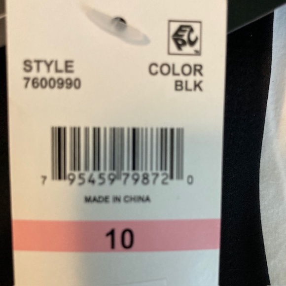 Island Escape Womens Tie-Front UPF 50 Shorts Black Size 10 NWT - Picture 5 of 7